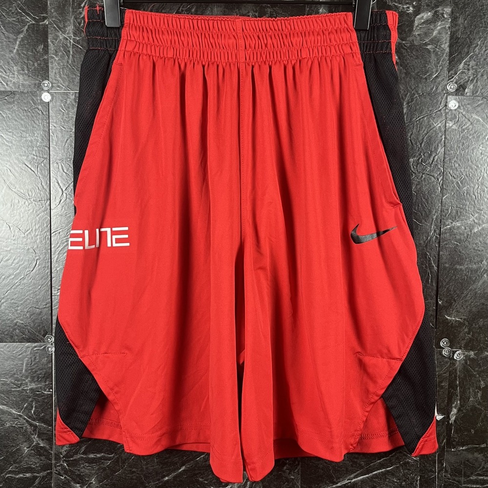 Nike Men's Red Dri-Fit Elite Shorts Large